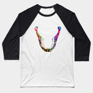 Human Jaw Skeleton Baseball T-Shirt